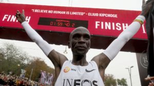 eliud kipchoge breaks 2 hour